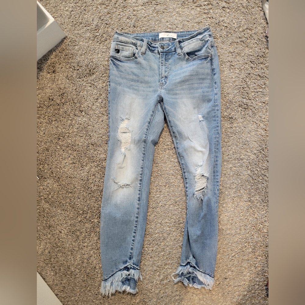 Kancan Distressed Skinny Jeand 28P
